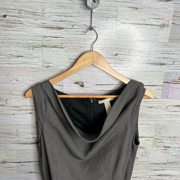 Banana republic gray dress size 10 with belt career sheath - Picture 4 of 8